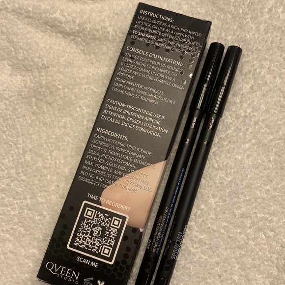 Qveen Studio Beauty Partners In Crime Lip Liner Duo (Spray Tan & SOS) - Picture 5 of 7